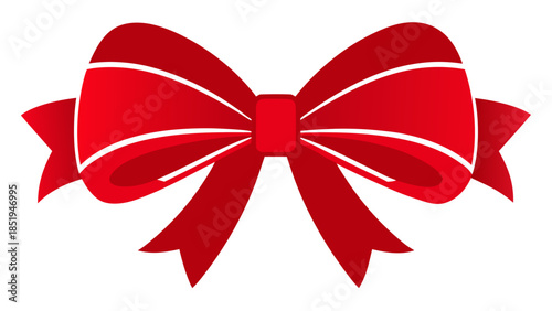 Elegant red bow decoration