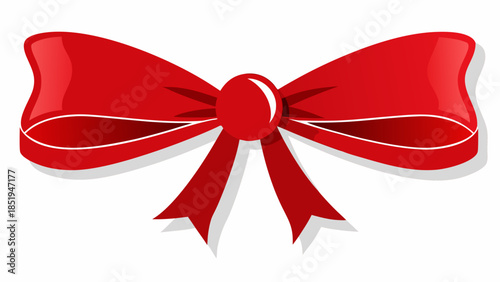 Elegant red bow