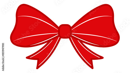 Red bow decoration