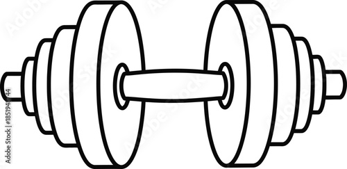 dumbbell weightlifting equipment for fitness and exercise