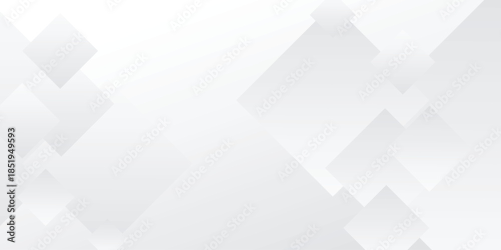 Fototapeta premium Abstract white geometric background with square shapes and subtle gradients creating modern and clean backdrop for various design needs