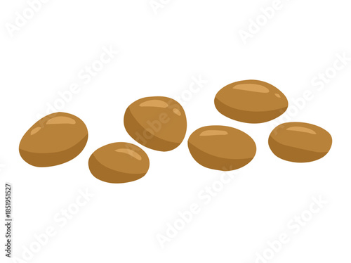 Human Stool Separate Hard Lumps or Severe Constipation Type