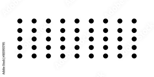 Halftone black polka dots pattern on white background, minimalist abstract wall, arranged in diagonal lines, Black and white doted texture background. modern