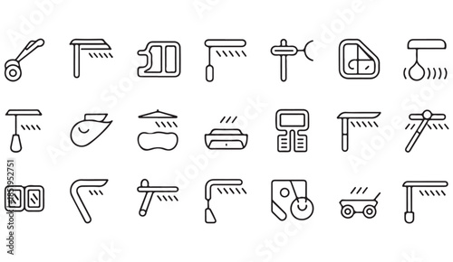 Weather forecast and rain sketch icon collection with vehicles