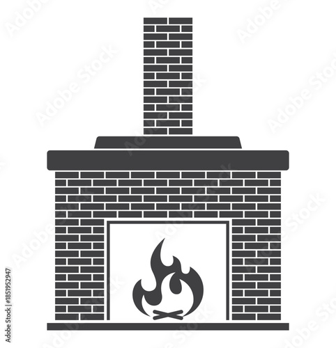 fireplace chimney icon