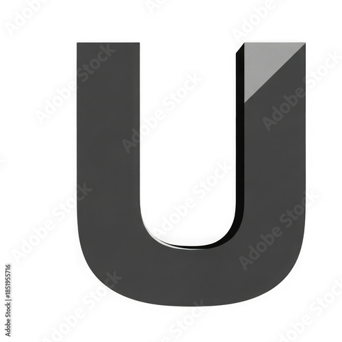 U shape isolated on transparent background isolated on transparent background