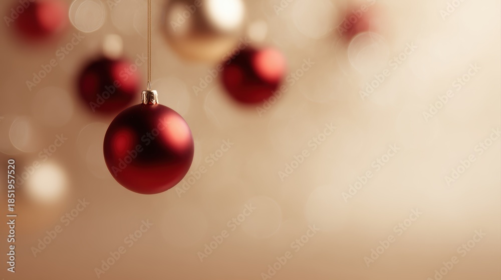 Fototapeta premium Christmas background with warm ambient light and smooth gradient