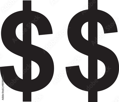 Double dollar sign symbol