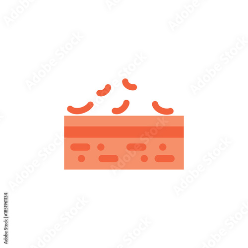 Skin Exfoliation Process Vector - Dead Cells Removal with Arrows Diagram