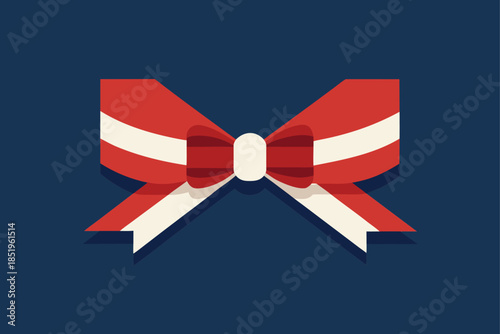 Chic decorative bow and ribbon elements in vector format, adding a touch of elegance and flair to gifts, invitations, and design projects.