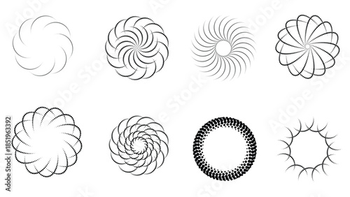 Abstract spiral designs