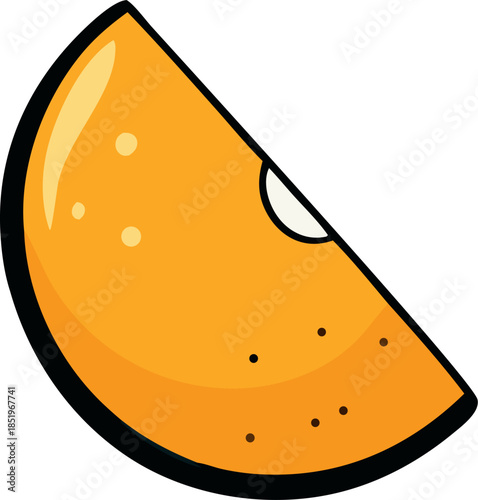 Orange Vector Illustration – Fresh Citrus Fruit Graphic Design