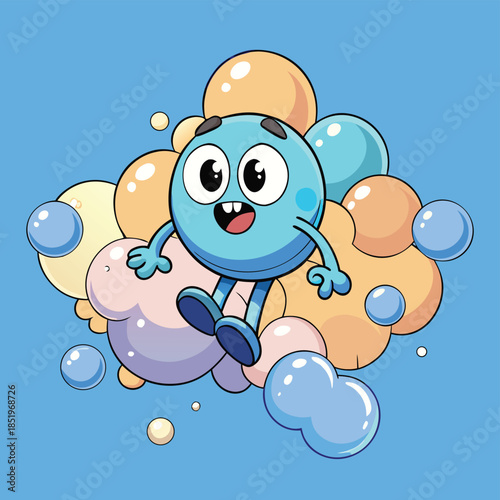 Collection of transparent, shimmering bubbles drifting in the air, evoking a sense of wonder and joy.