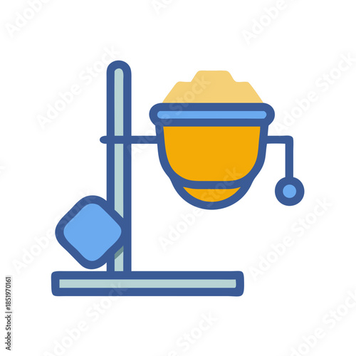 Illustrated laboratory separator device for science and research purposes