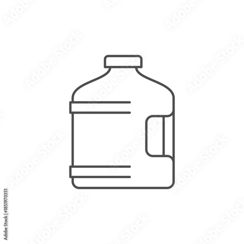 Water dispenser bottle line icon