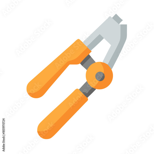 Cartoon hand tool for cutting nails illustration graphic