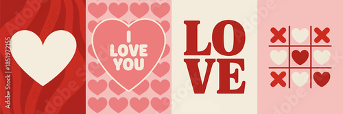 Valentines Day Cards with Hearts and Love Messages