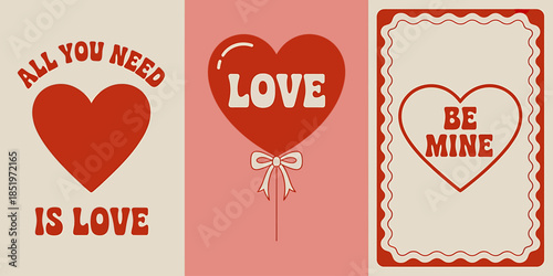 Valentines Day Cards with Hearts and Love Messages