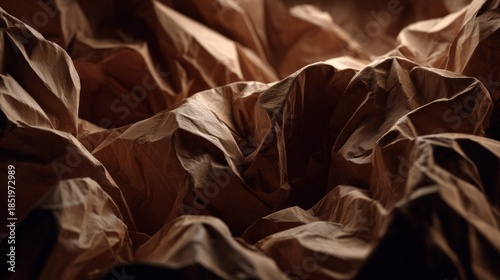 Wallpaper Mural Deeply folded, textured surface resembles rugged terrain under dramatic lighting Torontodigital.ca