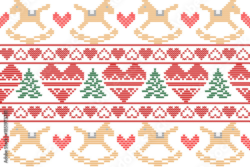 Wallpaper Mural Valentine’s Day knitted red heart background Torontodigital.ca