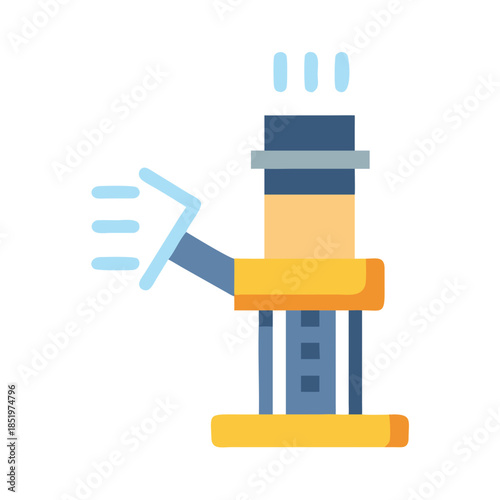 Irrigation system icon for agricultural or gardening applications