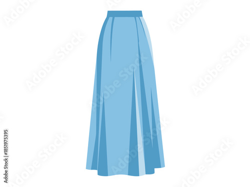 Elegant Blue Maxi Skirt A Stylish and Flowing Garment for Various Occasions