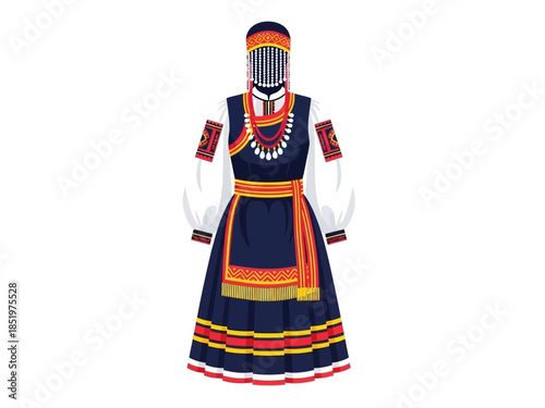 Traditional Ukrainian Costume Elegant Embroidery and Rich Cultural Heritage
