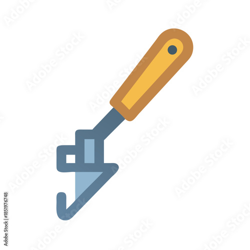 Can opener illustration on black background stock image for use