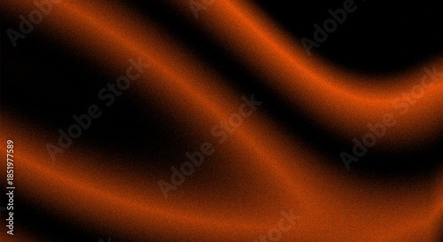 Vibrant orange fabric texture with wavy folds on transparent background