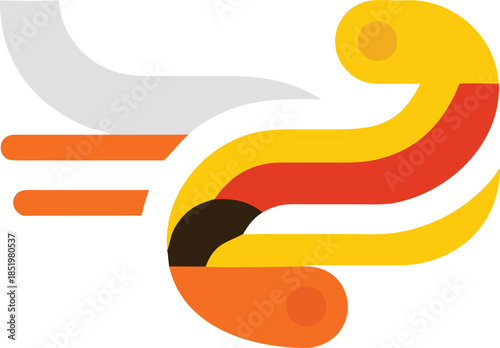 Modern Vector Art Featuring an Abstract Minimalist Design with Shapes and Colors