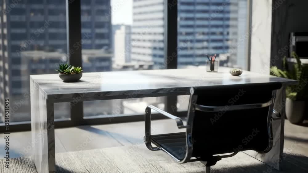 custom made wallpaper toronto digitalModern Office Interior with City View & Stylish Desk