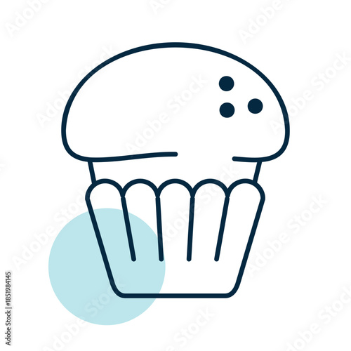 Delicious Freshly Baked Cupcake Icon
