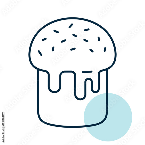 Traditional Easter Bread Kulich Icon