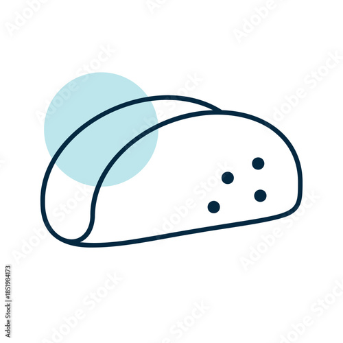 Classic Taco Shell Fast Food Icon