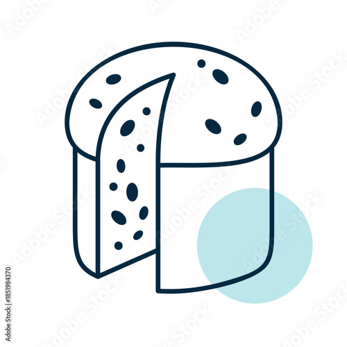 Traditional Italian Panettone Holiday Bread