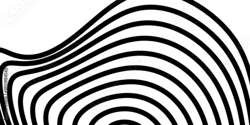 Abstract vector background. Hypnotic spiral line with different width creates the image of geometric whirlpool. Optical illusion.