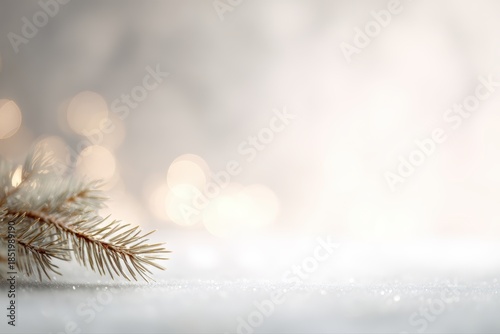 Holiday background with soft warm light and clean negative space