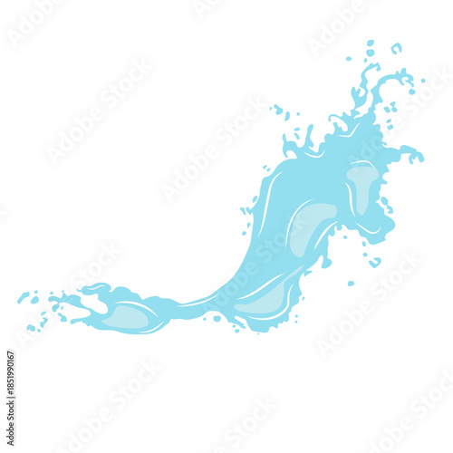 A vector water splash on a white background.