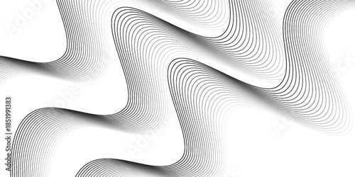Abstract vector background with black wavy lines. vector,eps.10