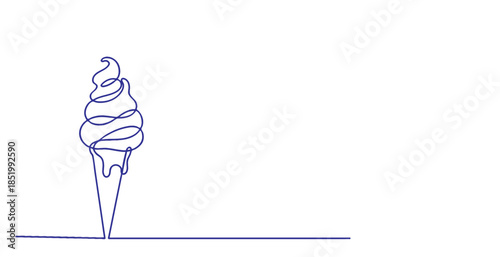 Ice cream line art