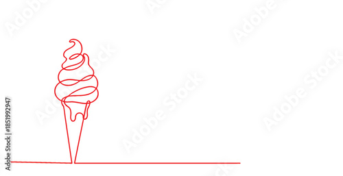 Ice cream line art