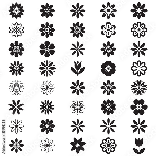 Flower Icon Svg Clip Art