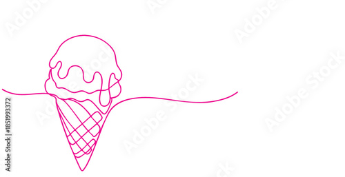 Ice cream line art