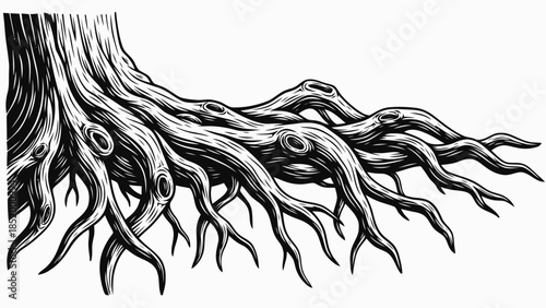 Tree of Life Roots and Branches Illustration
