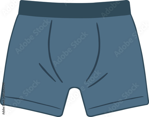 Men’s boxer underwear garment representing comfort, everyday clothing, casual wear, and basic apparel essential on isolated background.