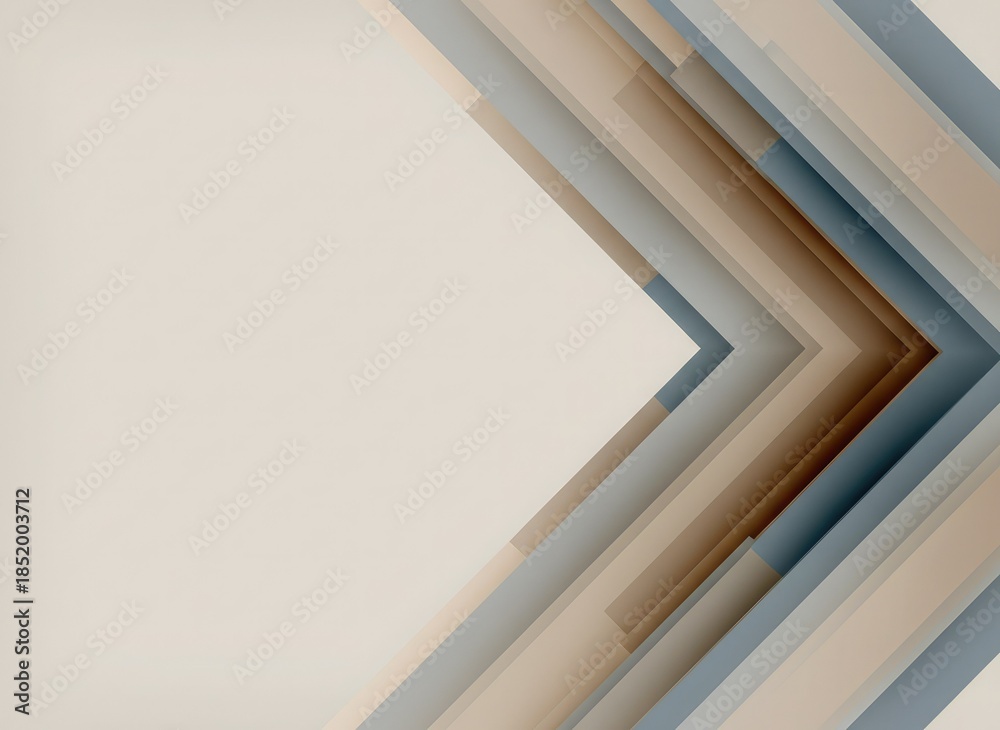 Fototapeta premium Abstract diagonal layered background in soft neutral tones