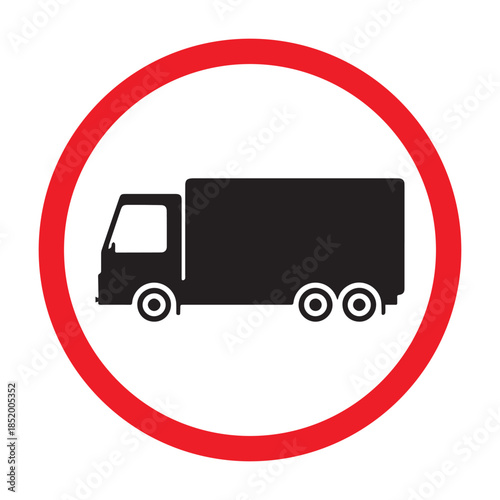 No Trucks Allowed Sign Illustrations and Vectors Art