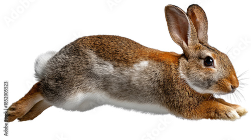 Swift Hare on the Move: Capturing the essence of agility, a hare bounds gracefully, showcasing speed, movement, and a connection with the natural world.
