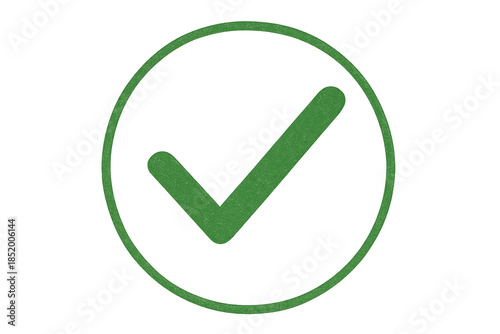 Free Download Green check mark symbol inside circulating round tick icon representing validation, success, approval, and completion - GFXLoad
