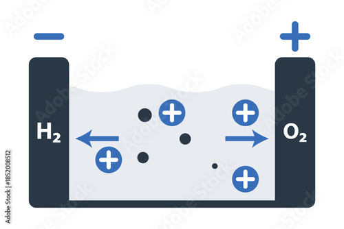 Proton Exchange Membrane Layer vector icon